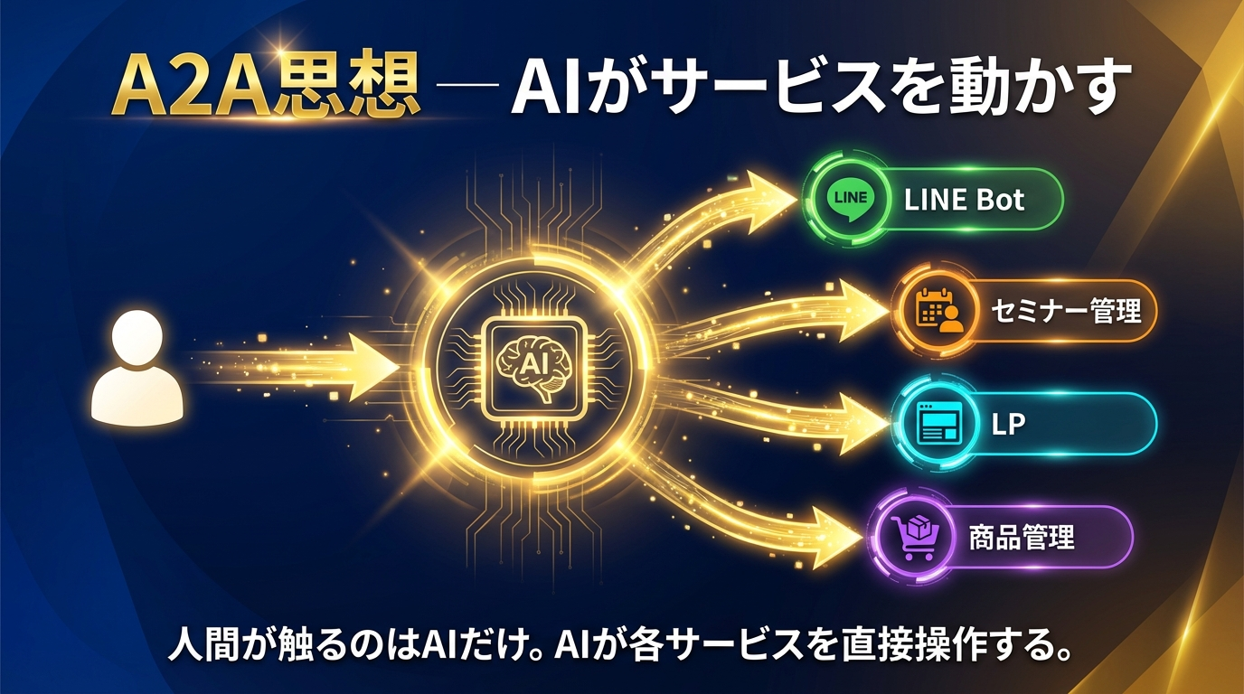 A2A思想 ── AIがサービスを動かす